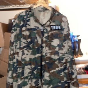 NWT True Religion Camo Field Jacket